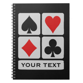 カードプレーヤーのカスタムのノート ノートブック