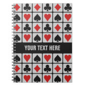 カードプレーヤーのカスタムのノート ノートブック (正面)