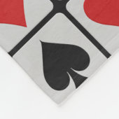 カードプレーヤーのカスタムのフリースブランケット フリースブランケット (角)