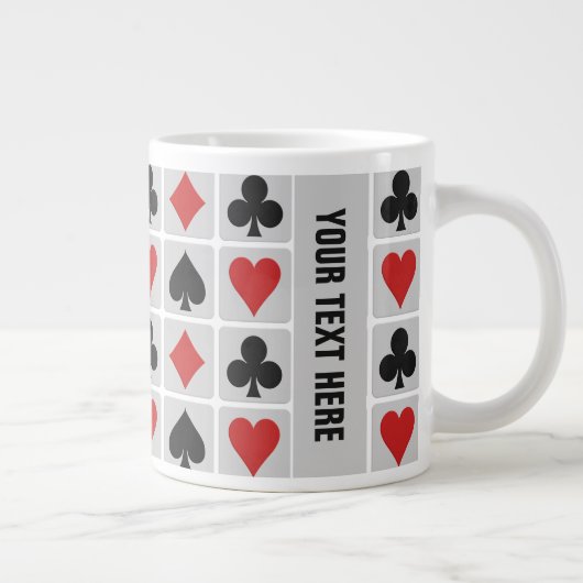 カードプレーヤーのカスタムマグ ジャンボコーヒーマグカップ (右)