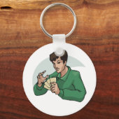 カードプレーヤーのキーチェーン キーホルダー (正面)