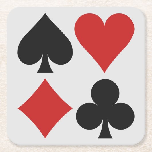 カードプレーヤーのコースター スクエアペーパーコースター (正面)