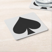 カードプレーヤーのコースター-踏鋤 スクエアペーパーコースター (アングル)