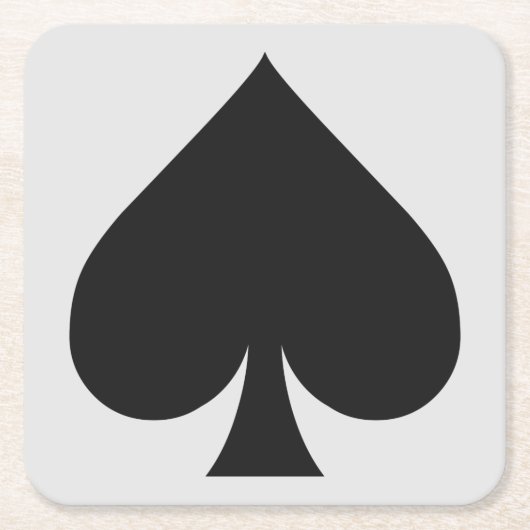 カードプレーヤーのコースター-踏鋤 スクエアペーパーコースター (正面)