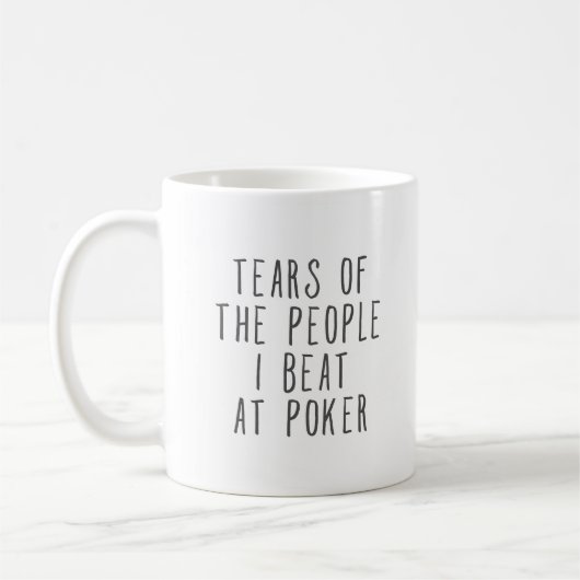 カードプレーヤーのコーヒーマおもしろいグのためのギフト コーヒーマグカップ (左)