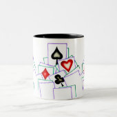 カードプレーヤーのスーツ ツートーンマグカップ (中央)
