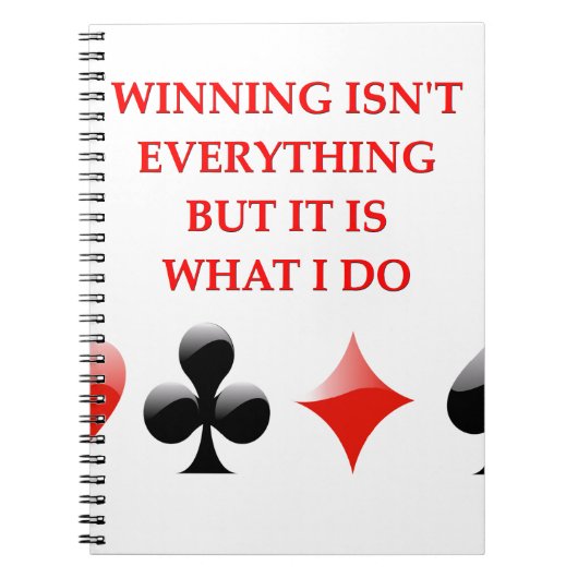 カードプレーヤーの冗談 ノートブック (正面)