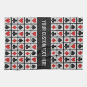 カードプレーヤーカスタムな手タオル キッチンタオル (横)