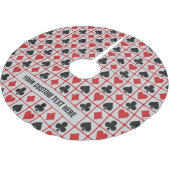 カードプレーヤーカスタムのツリースカート ブラッシュドポリエステルツリースカート (アングル)