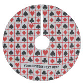 カードプレーヤーカスタムのツリースカート ブラッシュドポリエステルツリースカート (正面)