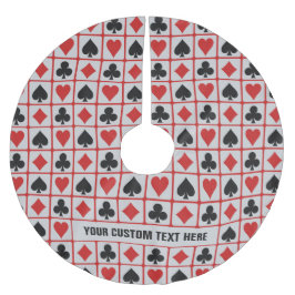 カードプレーヤーカスタムのツリースカート ブラッシュドポリエステルツリースカート