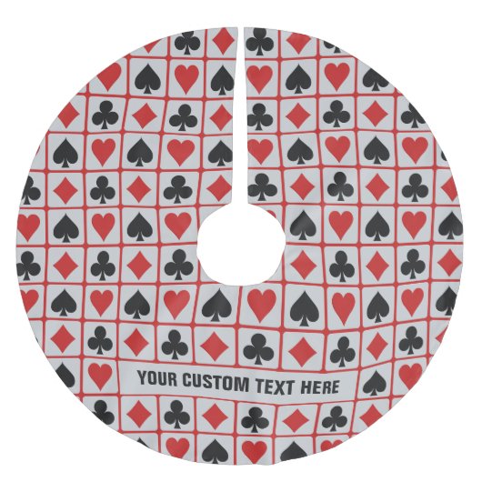 カードプレーヤーカスタムのツリースカート ブラッシュドポリエステルツリースカート (正面)