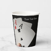 カードプレーヤーカスタムの文字 紙コップ (裏面)