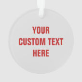 カードプレーヤーカスタムオーナメント オーナメント (裏面)