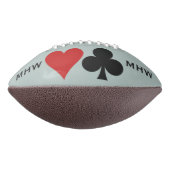 カードプレーヤーカスタムモノグラム&カラーフットボール アメリカンフットボール (回転90)