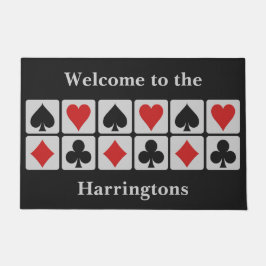 カードプレーヤーカスタム文字ドアマット ドアマット