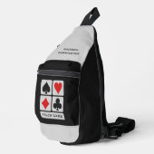カードプレーヤーカスタム文字 スリングバッグ (右コーナー)