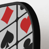 カードプレーヤーカスタム文字 ピックルボールラケット (左詳細)