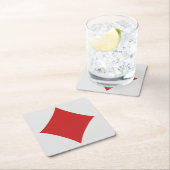 カードプレーヤーコースター – ダイヤモンド スクエアペーパーコースター (インサイチュ)