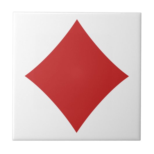 カードプレーヤーセラミックタイル – ダイヤモンド タイル (正面)