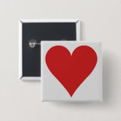 カードプレーヤーボタン – ハート 缶バッジ (正面&裏面)