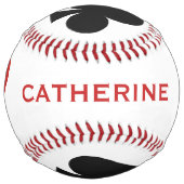 カードプレーヤー名前をカスタムするソフトボール ソフトボール (裏面)