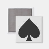 カードプレーヤー磁石 – スペード マグネット (正面/裏面)