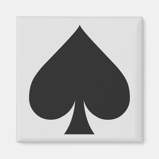 カードプレーヤー磁石 – スペード マグネット (正面)