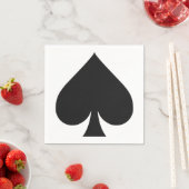 カードプレーヤー紙ナプキン – スペード スタンダードカクテルナプキン (インサイチュ)