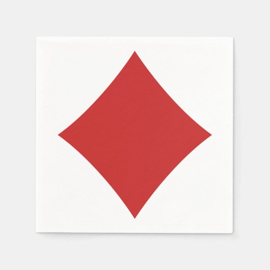 カードプレーヤー紙ナプキン – ダイヤモンド スタンダードカクテルナプキン (正面)