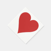 カードプレーヤー紙ナプキン – ハート スタンダードカクテルナプキン (角)