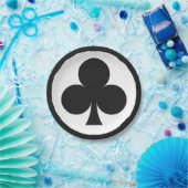 カードプレーヤー紙プレート-クラブ ペーパープレート (パーティー)