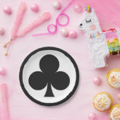 カードプレーヤー紙プレート-クラブ ペーパープレート (パーティー)