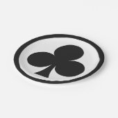 カードプレーヤー紙プレート-クラブ ペーパープレート (アングル)