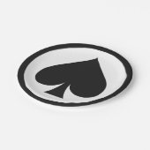 カードプレーヤー紙プレート – スペード ペーパープレート (アングル)