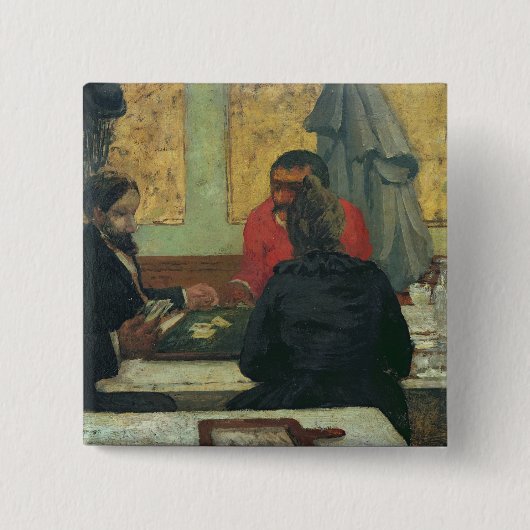 カードプレーヤー1883年 缶バッジ (正面)