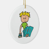 カードプレーヤー セラミックオーナメント (右)