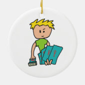 カードプレーヤー セラミックオーナメント (裏面)