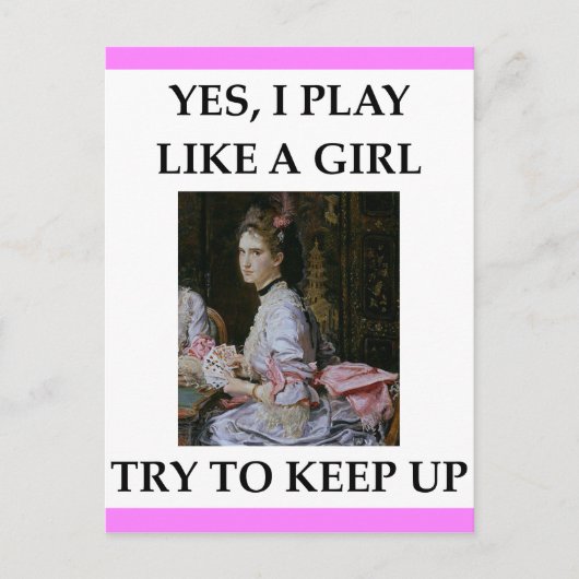 カードプレーヤー ポストカード (正面)