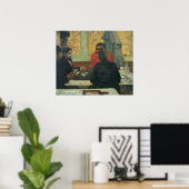 カードプレーヤー， 1883 ポスター (ホームオフィス)