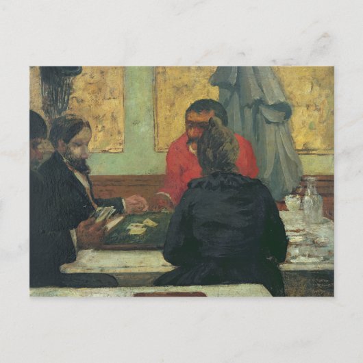 カードプレーヤー, 1883 ポストカード (正面)