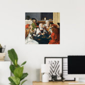 カードプレーヤー – Lucas van Leydenファインアートポスター ポスター (ホームオフィス)