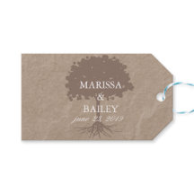 カードボーダンドツリー結婚の感謝のラベル