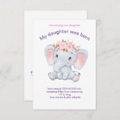 カードマイビューティフルドーター誕生日 エンクロージャーカード (正面/裏面)