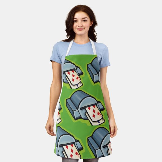 カードマシン エプロン (着用した状態)