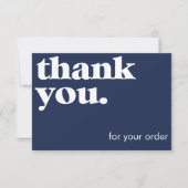 カードミニマルスモールビジネスサンキューカード サンキューカード (正面)