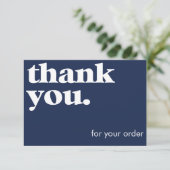 カードミニマルスモールビジネスサンキューカード サンキューカード (スタンド正面)