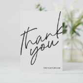 カードミニマルスモールビジネスサンキューカード サンキューカード (スタンド正面)