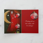 カードメリークリスマスレッドボール シーズンカード (内部)