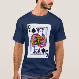 カードメンズTシャツを遊んでいるオバマ Tシャツ